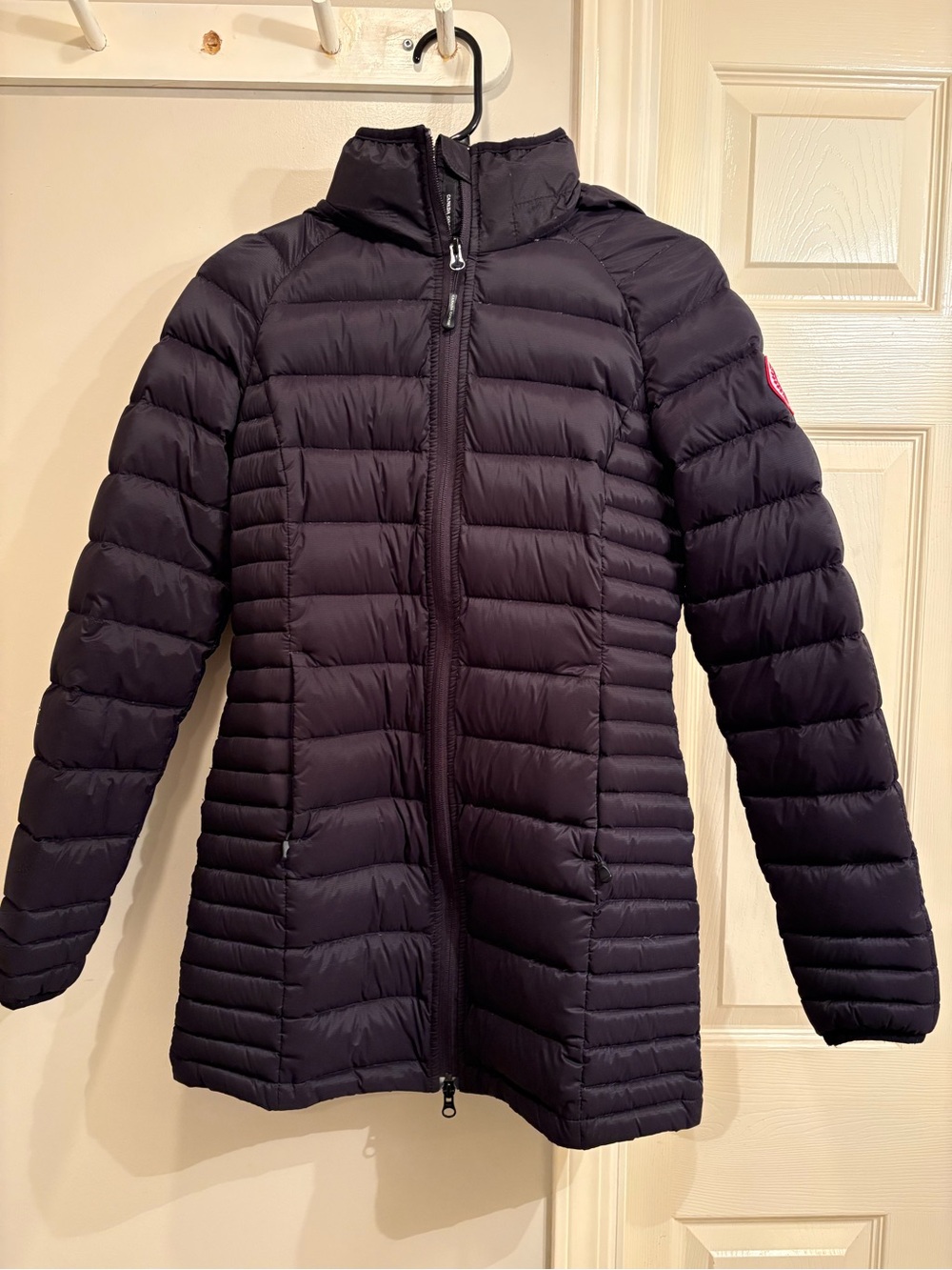 Canada Goose Black Brookvale Hooded Down Jacket